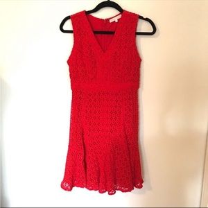 Anthropologie Red Dress size 2